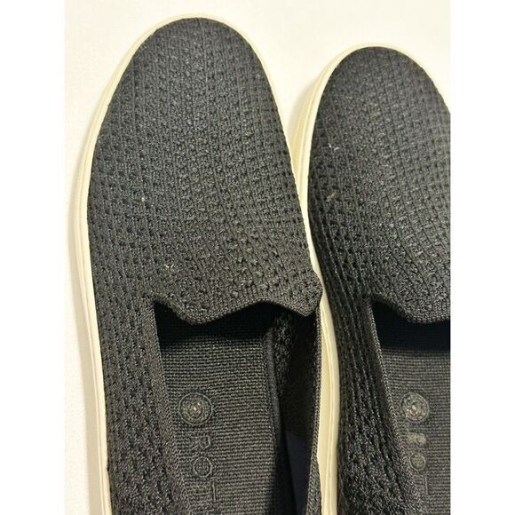 Rothy’s The Sneaker Honeycomb Knit Textured Slip On Shoes Flat Black Womens 11.5 - Picture 5 of 13